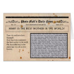 Newspaper Customisable Greeting Card frame
