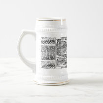 Newspaper Print (Black & White) Mug