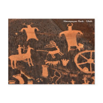 Newspaper Rock - Utah Post Card