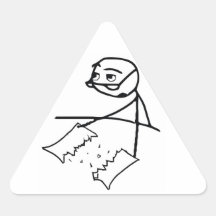 Newspaper Tear Guy Sticker