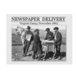Newspaper vendor during the Civil War postcards
