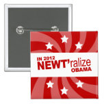 NEWT Gingrich 2012 Pins