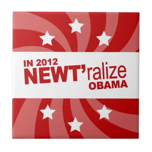 NEWT Gingrich 2012 Ceramic Tiles