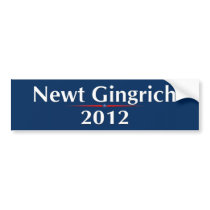 Newt Gingrich 2012 (v101) bumper stickers