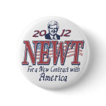 Newt Gingrich for President 2012 Gear Pinback Button