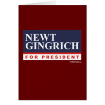 Newt Gingrich for President (2) Greeting Cards