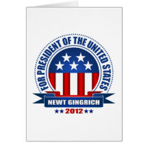 Newt Gingrich Greeting Card