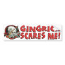 Newt Gingrich Scares Me Bumper Stickers