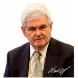 Newt Gingrich With The Newt Signature Photo Cutout