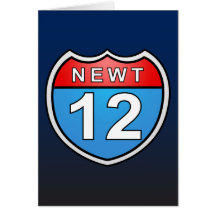 Newt Road to the White House 2012 Card