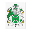 Newton Family Crest postcards