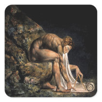 Newton William Blake Masonic Painting Sticker