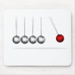 newtons cradle silver balls concept mousepads