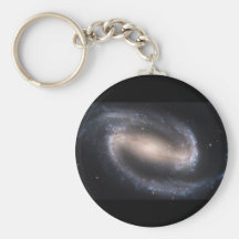 NGC-1300 Barred Spiral Galaxy Keychain