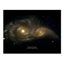 NGC-2207 and IC-2163 Grazing Galaxies Post Card