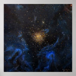 NGC 3603 Nebula Galaxy Painting by Alizey Khan posters
