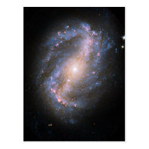 NGC-6217 Barred Spiral Galaxy Post Card