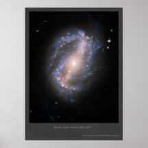 NGC-6217 Barred Spiral Galaxy Poster
