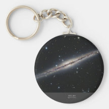 NGC-891 spiral galaxy Key Chain