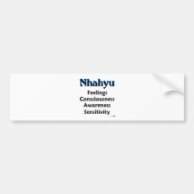 Nhahyu Bumper Sticker