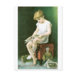 Niagara Corn Starch Girl Reading postcards