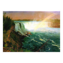 Niagara falls painting art artist Albert Bierstadt Invitation