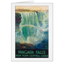 Niagara Falls Vintage Travel Poster Card