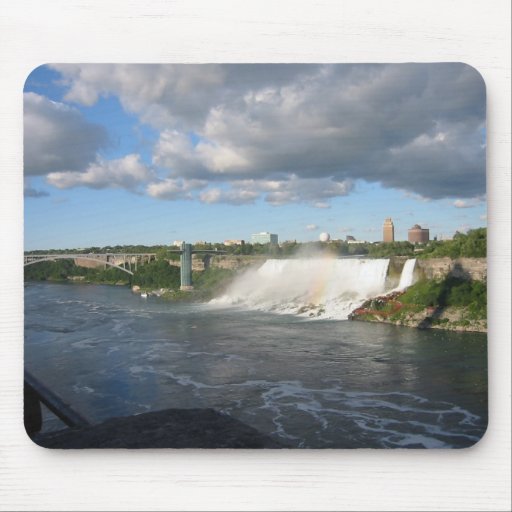 Niagra Falls And View Of American Side From Canada Mouse Pad