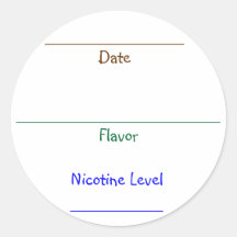 Nic-Juice Labels Round Stickers