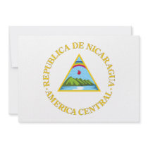 Nicaragua Coat of Arms Personalized Announcements
