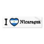 Nicaragua Flag Bumper Sticker