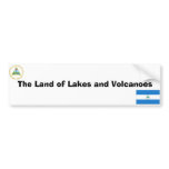 Nicaraguan flag and emblem bumper stickers