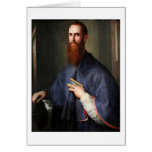 Niccolo Ardinghelli-Portrait By Jacopo Pontormo Greeting Card