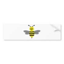 nice bee icon bumper sticker