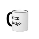 nice body html code mugs