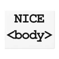 nice body html code postcard