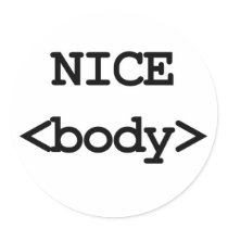 nice body html code round stickers
