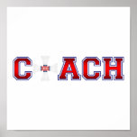 Nice Coach Badminton Insignia Poster