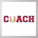 Nice Coach Baseball Insignia Posters