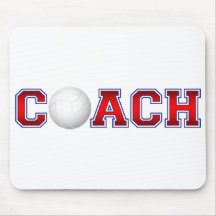 Nice Coach Volleyball Insignia 1 Mouse Pads