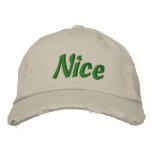 Nice Distressed Baseball Cap - Customised embroidered hats