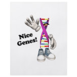 Nice Genes Funny DNA Strip Character flyers