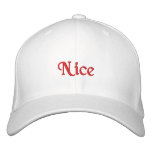 "Nice" Hat embroidered hats