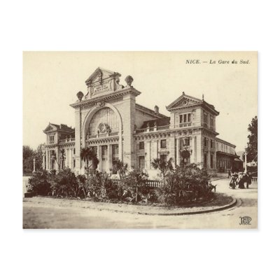 Nice - La Gare du Sud Postcard by gregoryolney2