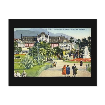 Nice - Les Jardins et Le Casino Postcards by gregoryolney2