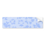 Nice light blue floral pattern. bumper sticker