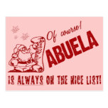Nice List Abuela Postcard