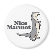 Nice Marmot ferret magnets