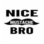 Nice Mustache Bro T Shirt