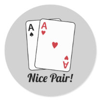 Nice Pair Round Sticker